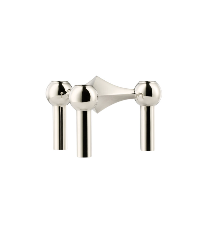 Stoff Nagel candle holder - chrome