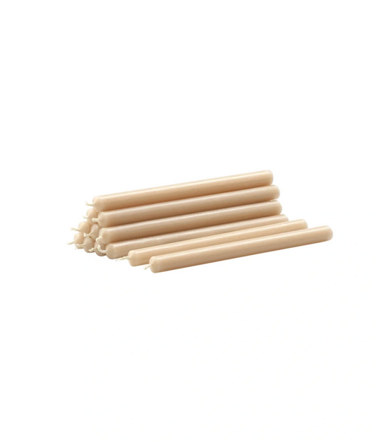 Stoff Nagel candles - set of 8 - cream