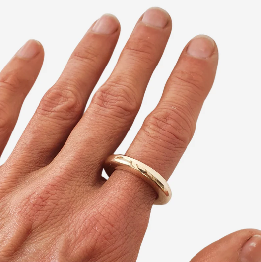 Philippa Green 4mm Organic Ring in Bronze