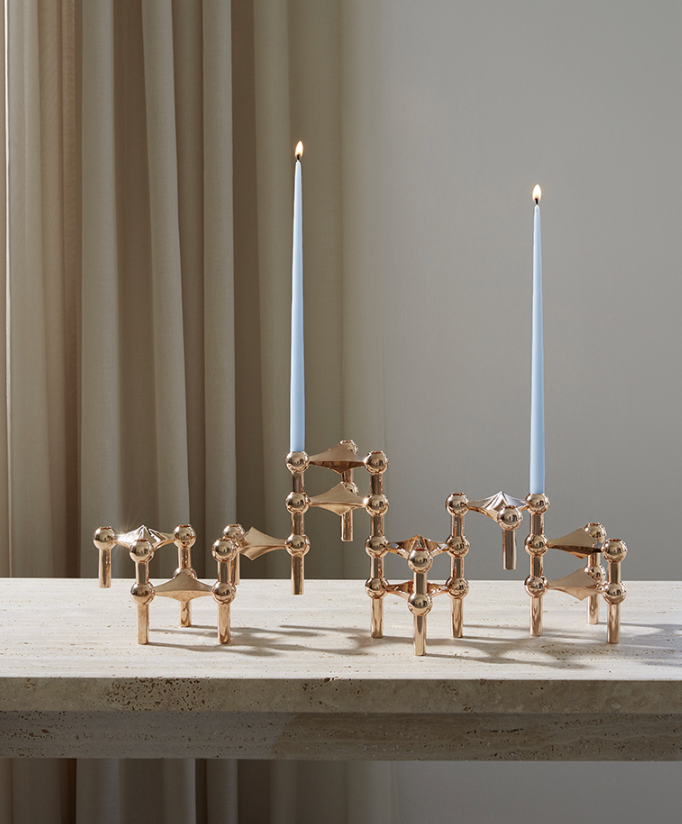 Stoff Nagel Taper Candles - box of 6