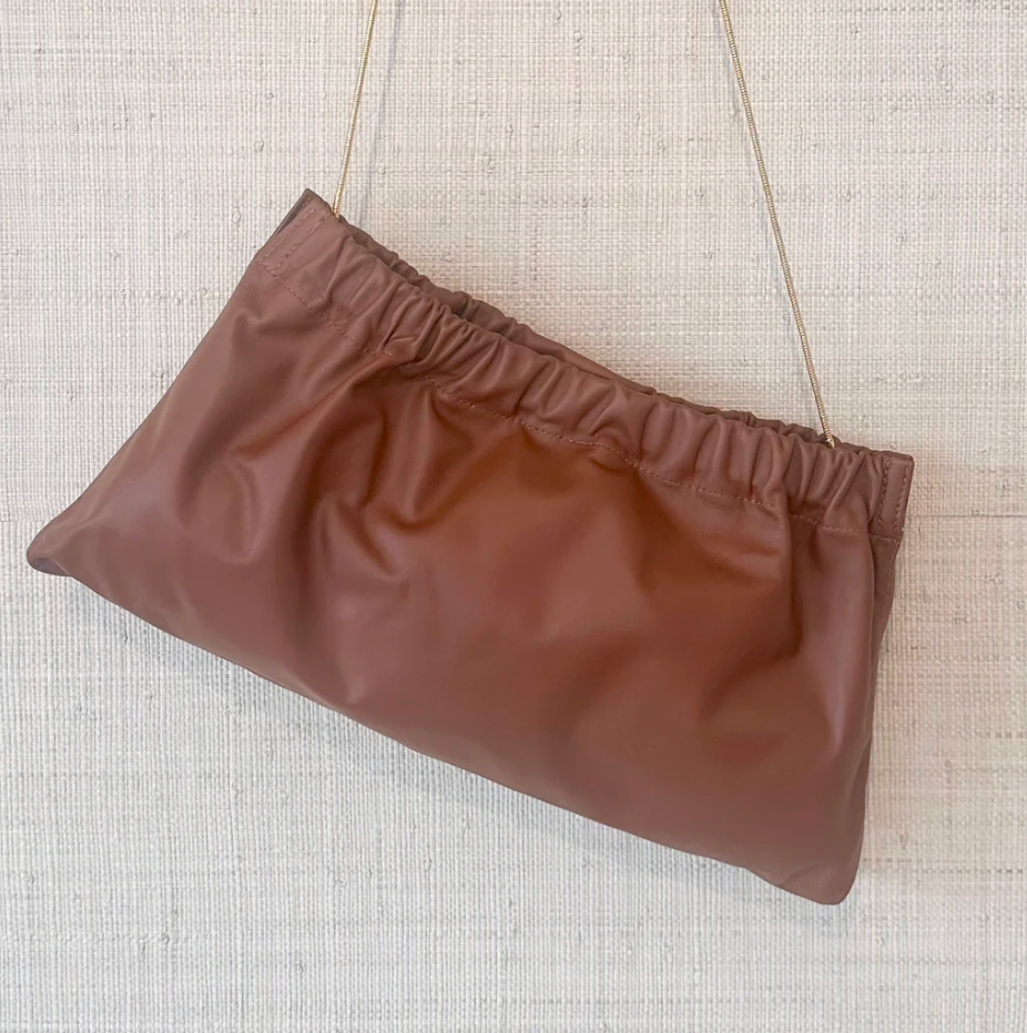 Ruched Clutch/Crossbody Bag