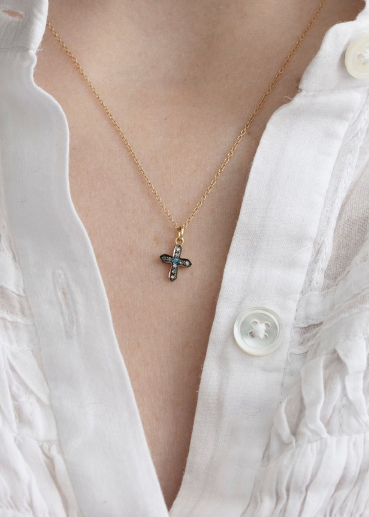 5 Octobre Mini Pho X Diamond Necklace