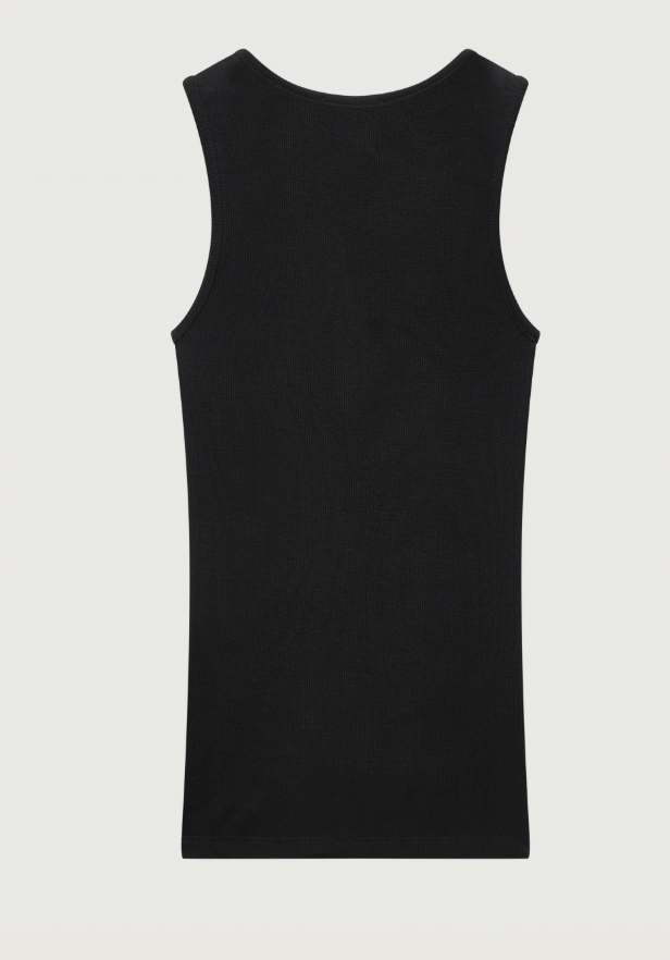 Erik Merino Henley Tank - Black