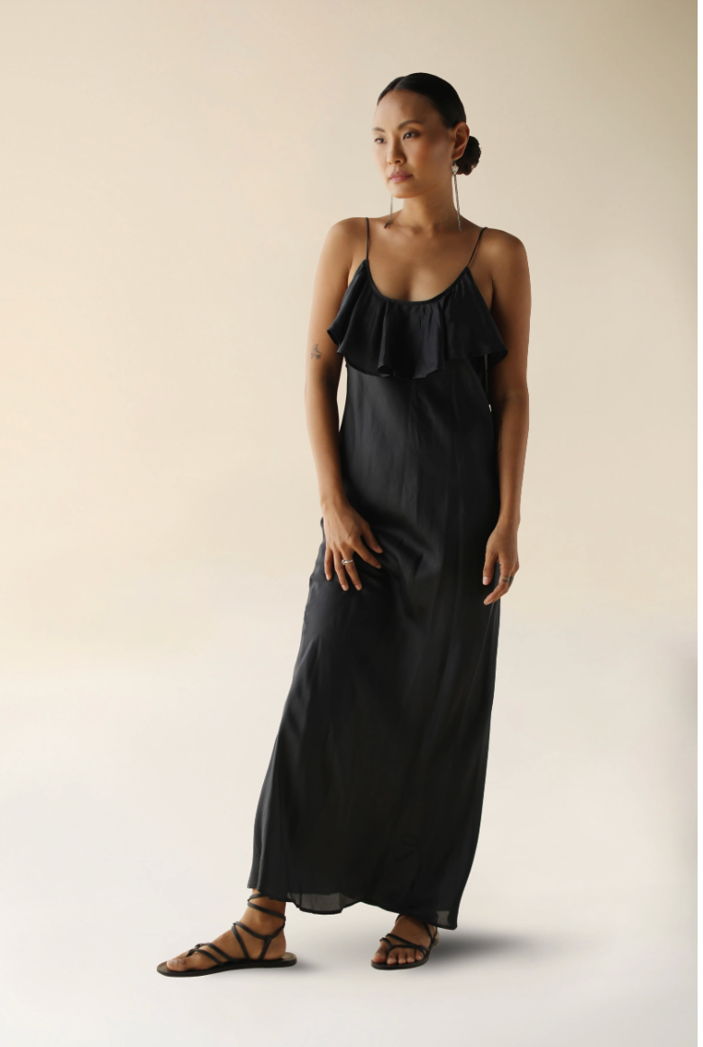 Flora Maxi Dress - Black