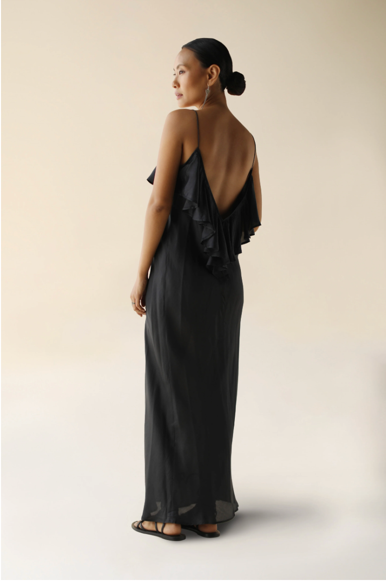 Flora Maxi Dress - Black