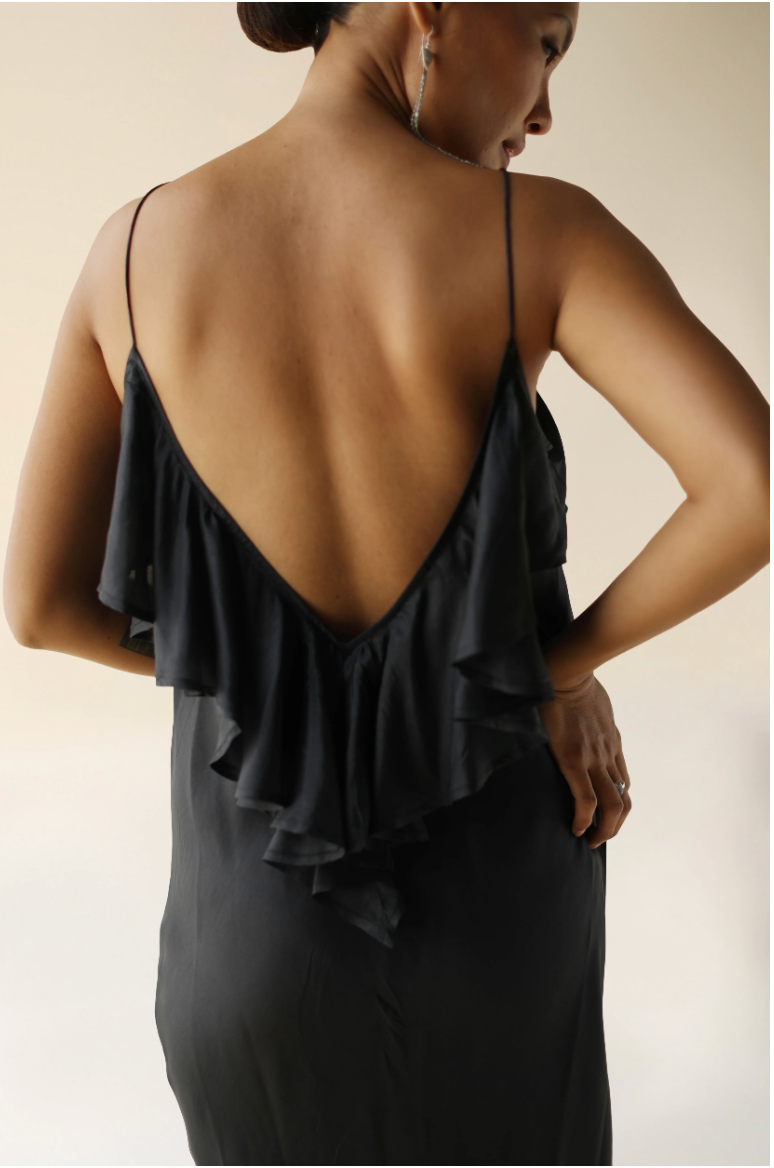 Flora Maxi Dress - Black