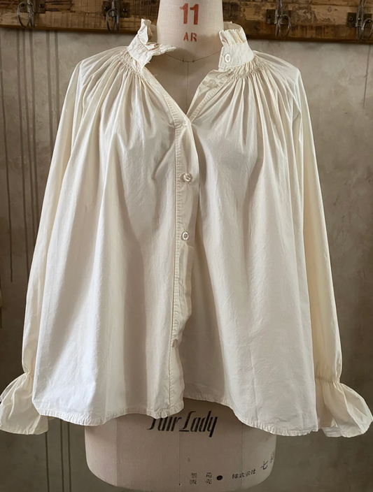 Mamapapa Crema Cotton Blouse