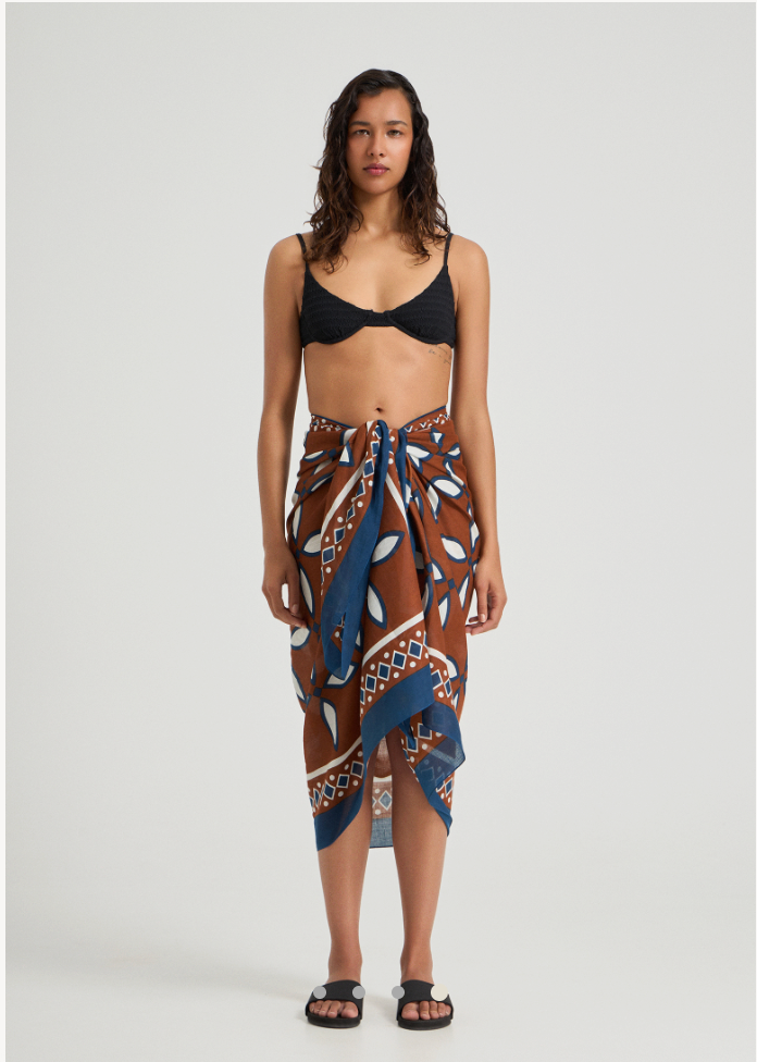 Tilea Pareo Burnt Desert Clay – Eclipse Blue