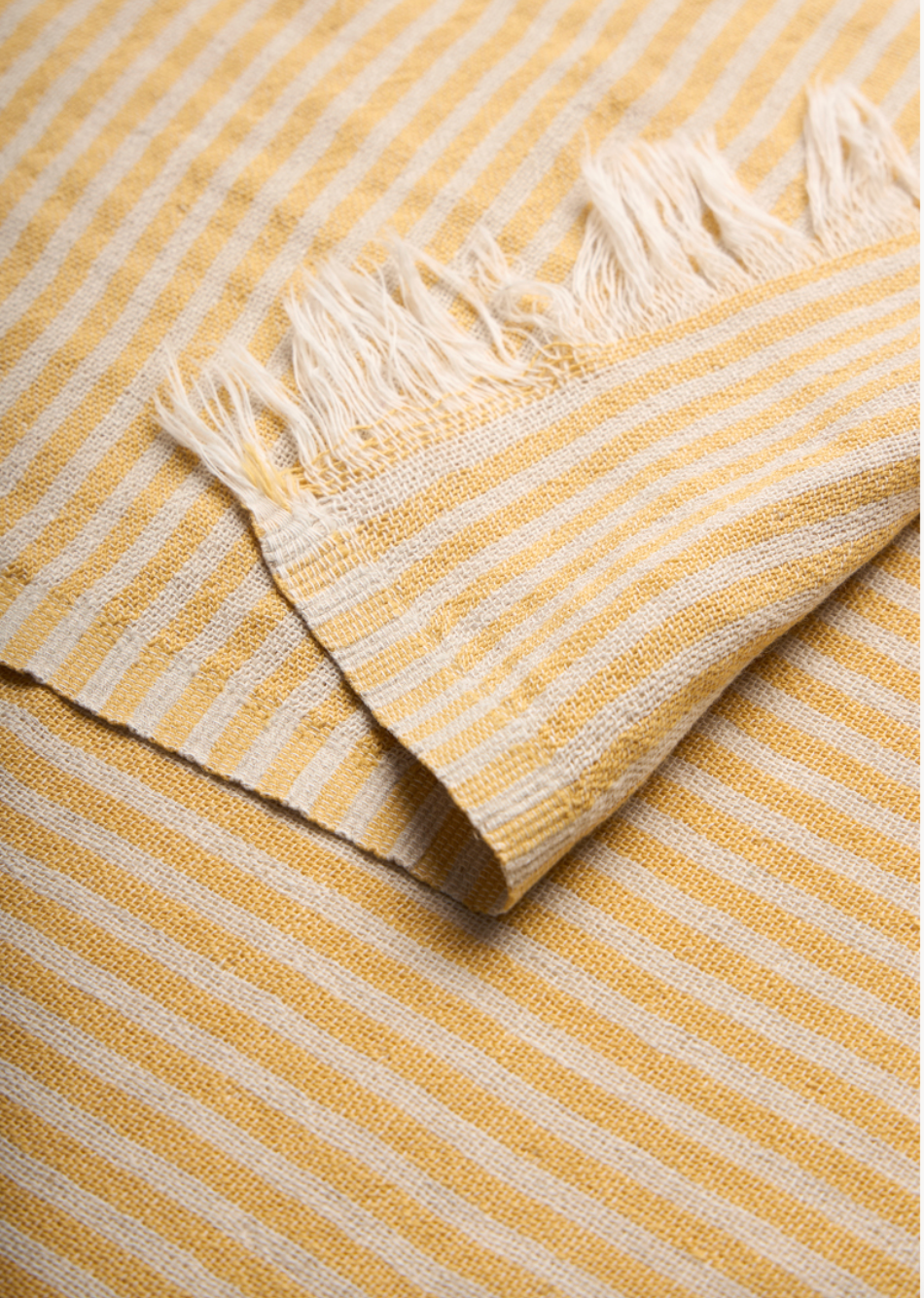 Gorgona Linen Towel – Mustard