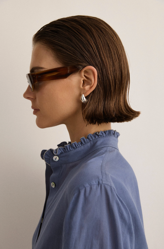 Siena Blouse | Misty Sea