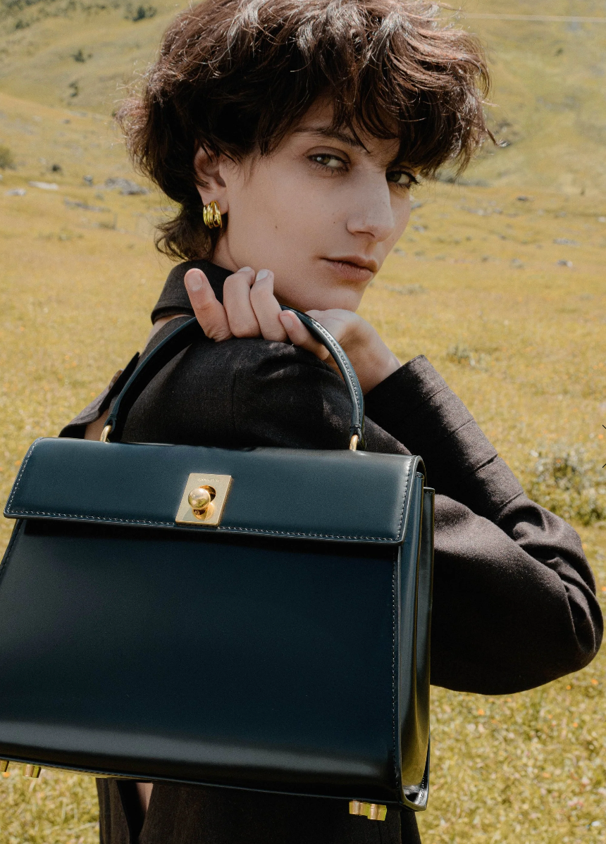 ANNALOCH Marie 28 Handle bag - black leather