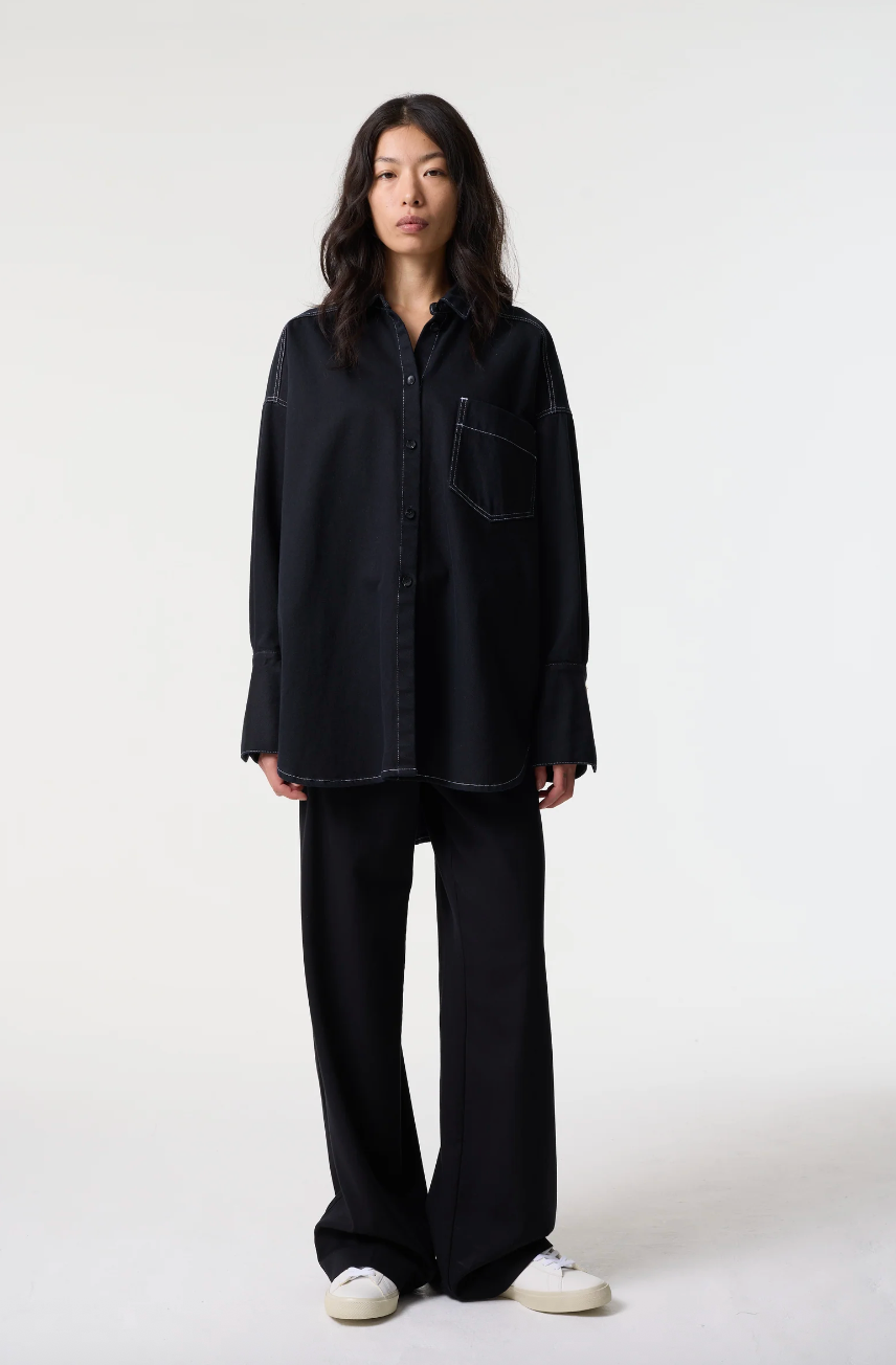 Fenella Black Denim Shirt - Hearth Co