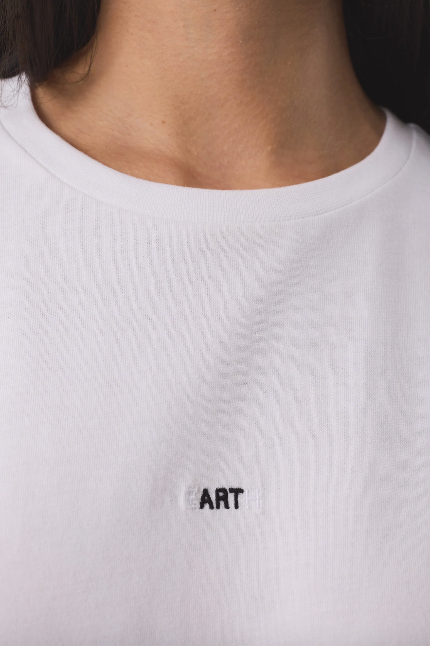 Adria 'Earth' White T-shirt - Hearth Co