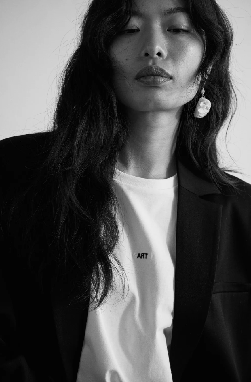 Adria 'Earth' White T-shirt - Hearth Co