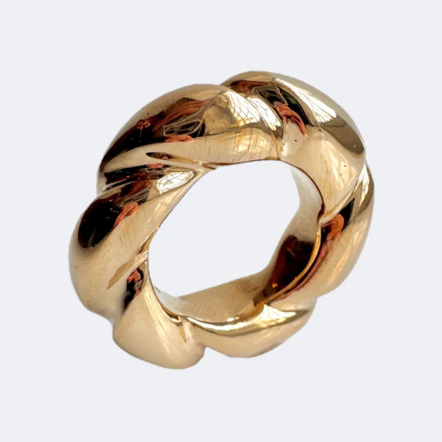 Philippa Green Scalloped Ring in Bronze - Hearth Co
