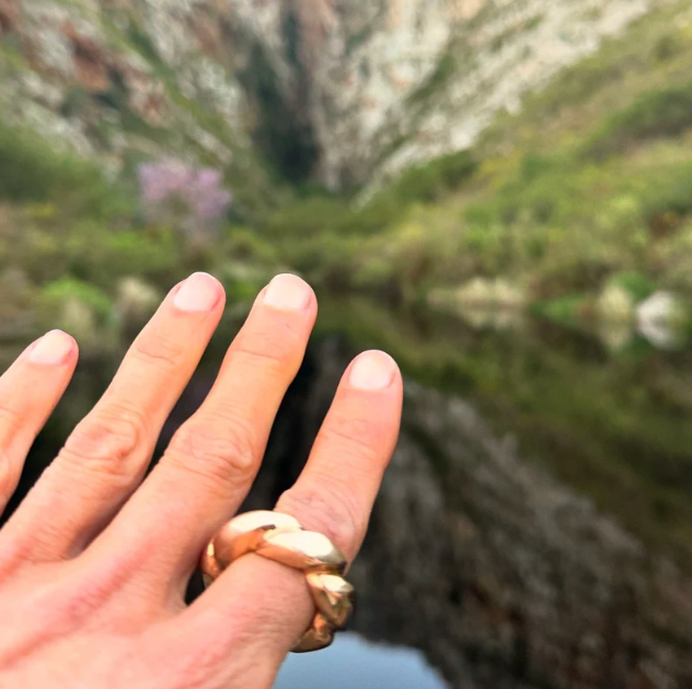 Philippa Green Scalloped Ring in Bronze - Hearth Co