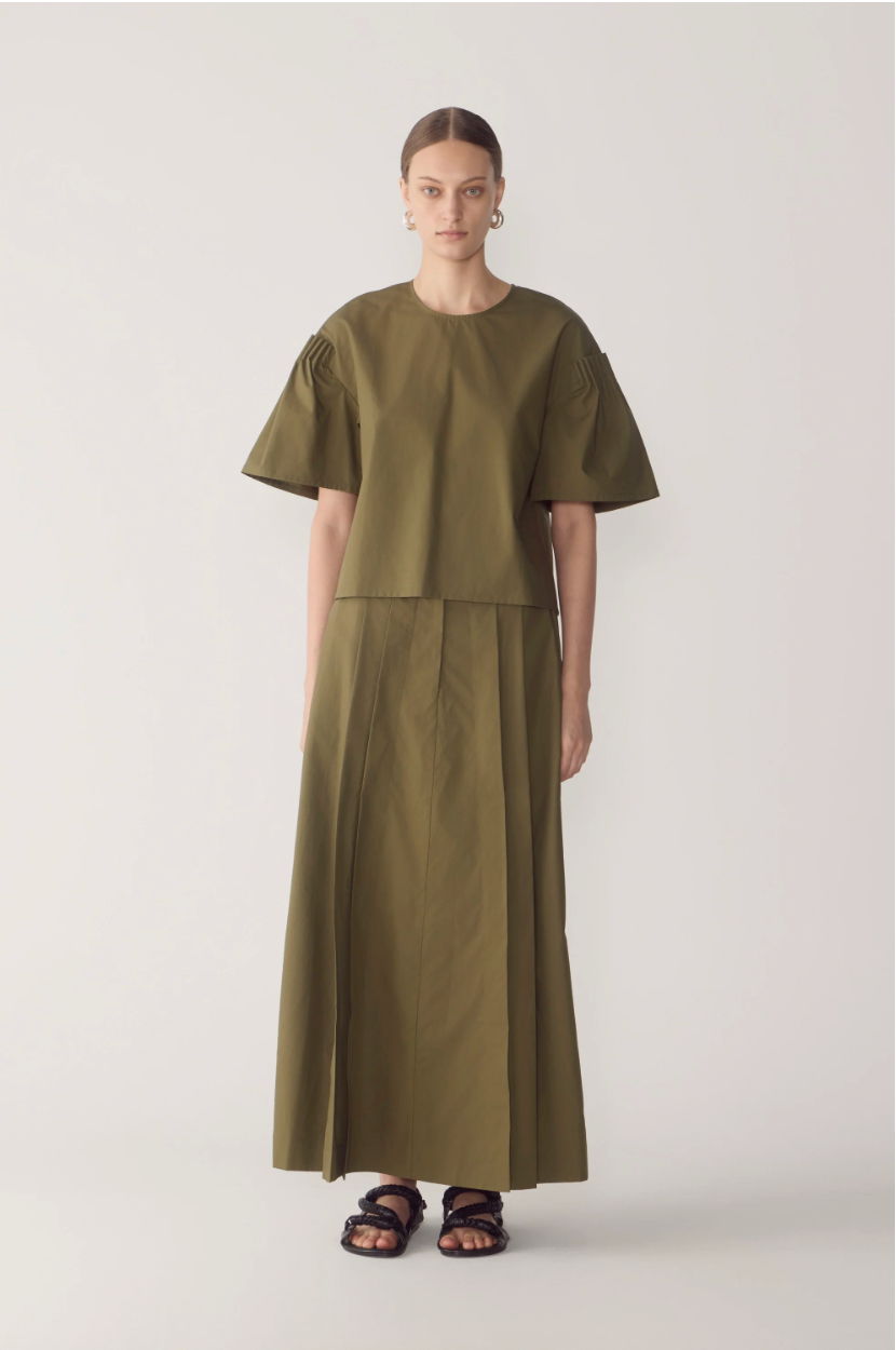 Simone Skirt | Jeep Cotton Tencel - Hearth Co