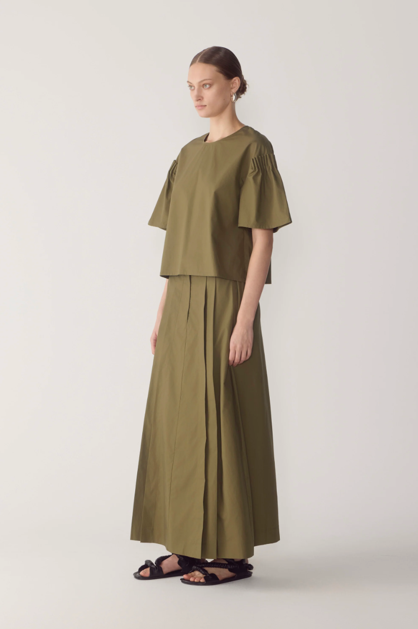 Simone Skirt | Jeep Cotton Tencel - Hearth Co