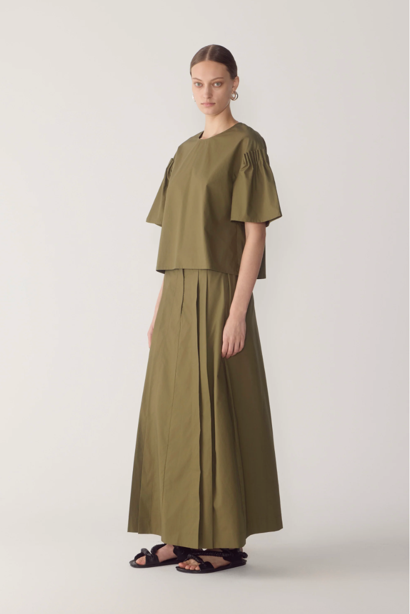 Simone Skirt | Jeep Cotton Tencel - Hearth Co