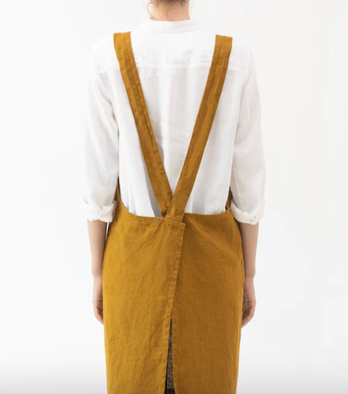 Linen Crossback Apron - Hearth Co