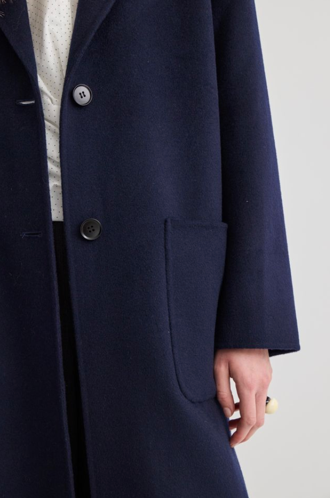 Laing Cashmere Cardi Coat - Ink - Hearth Co