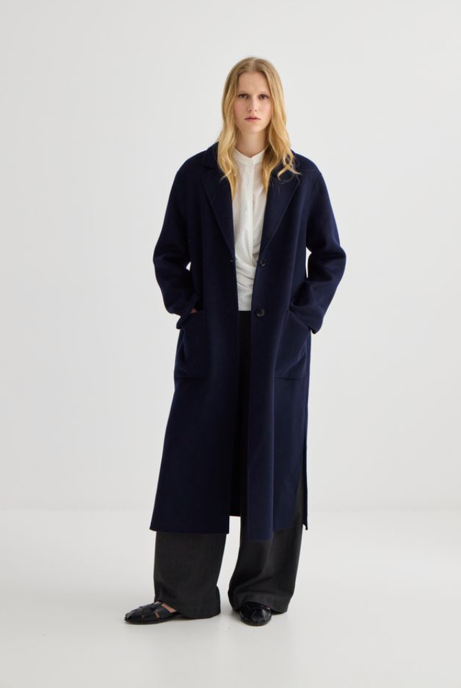 Laing Cashmere Cardi Coat - Ink - Hearth Co