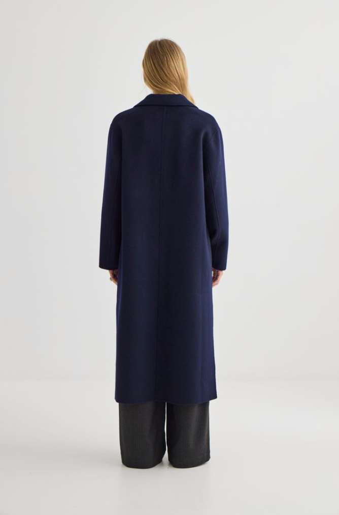 Laing Cashmere Cardi Coat - Ink - Hearth Co