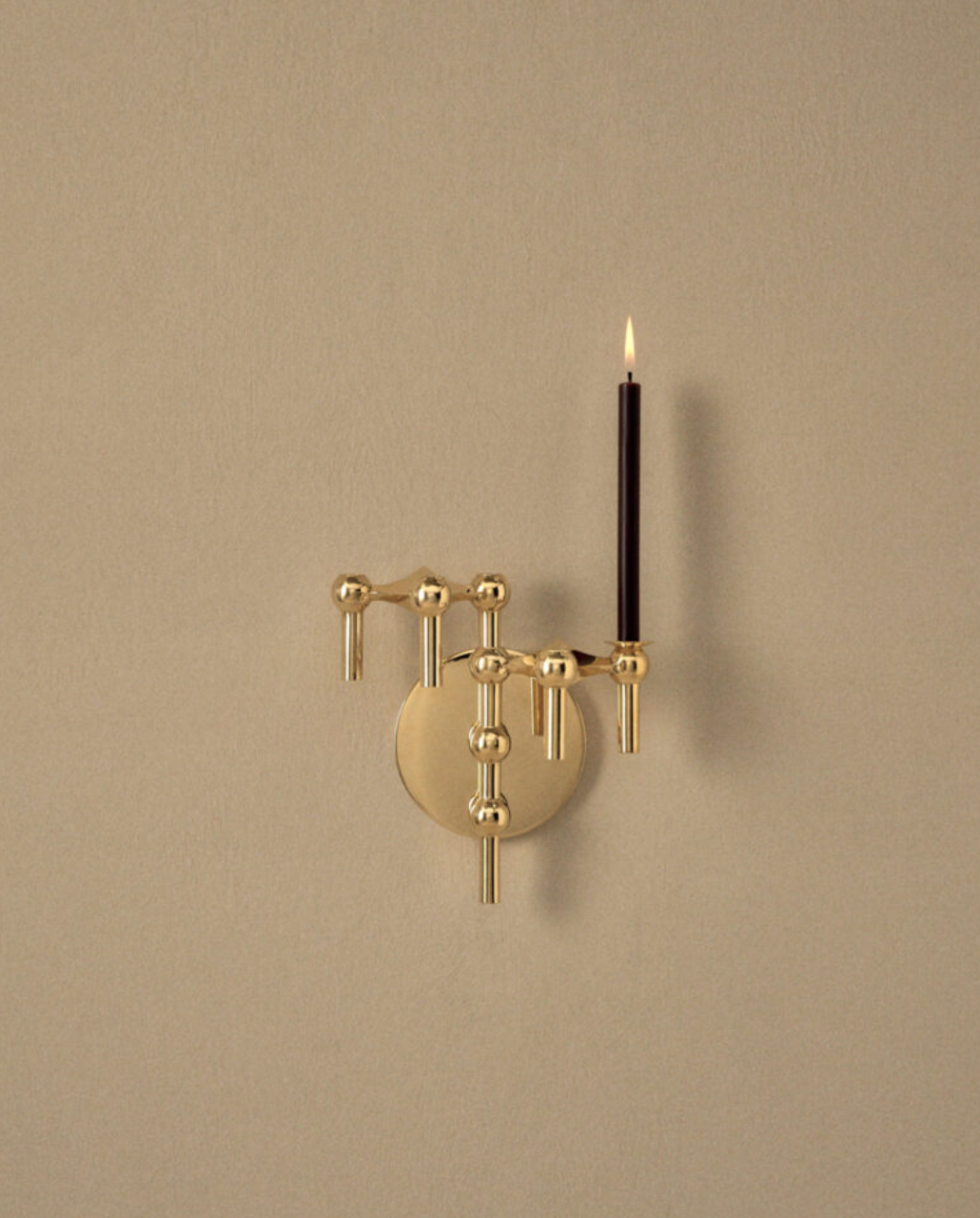 Stoff Nagel wall hanger - brass