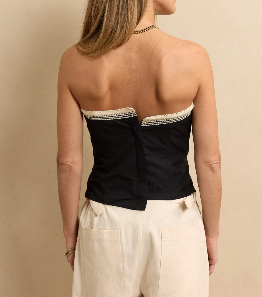 Flatiron Bustier Black - Hearth Co