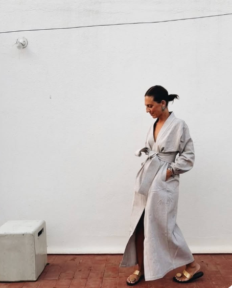 Bundu Long Sleeved Handwoven Kaftan - Hearth Co