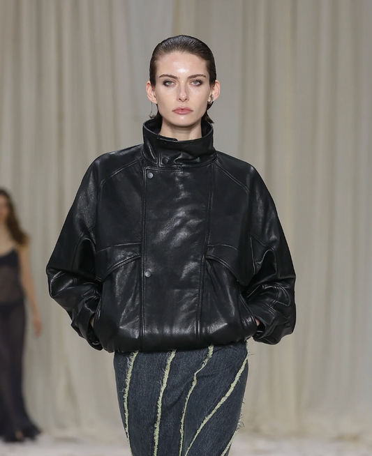 Axel Leather Bomber Jacket - Preorder - Hearth Co