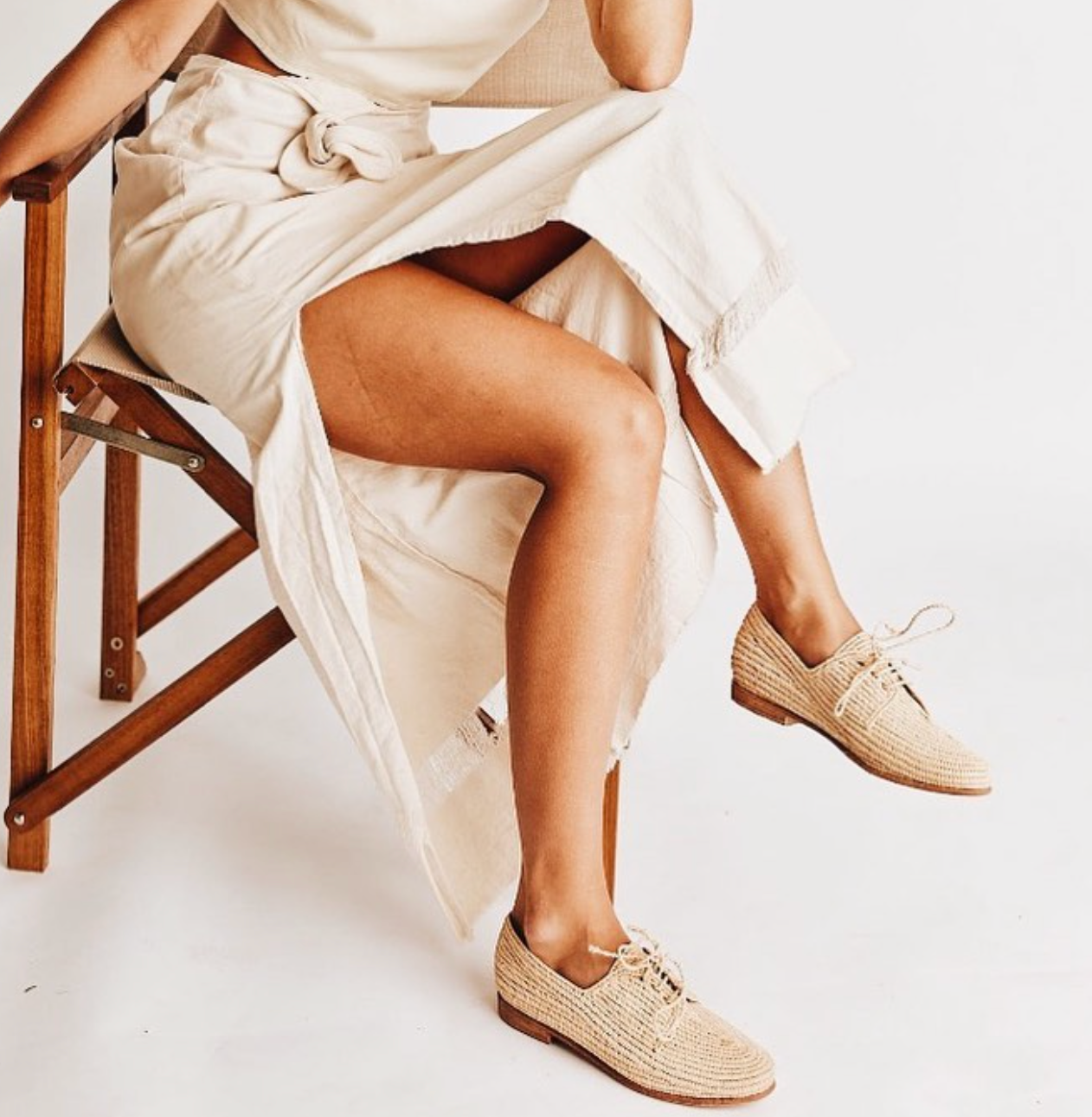 Rafia Chic Marrakech Brogue Shoe