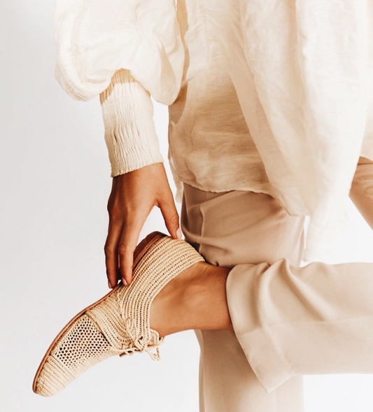 Rafia Chic Marrakech Brogue Shoe