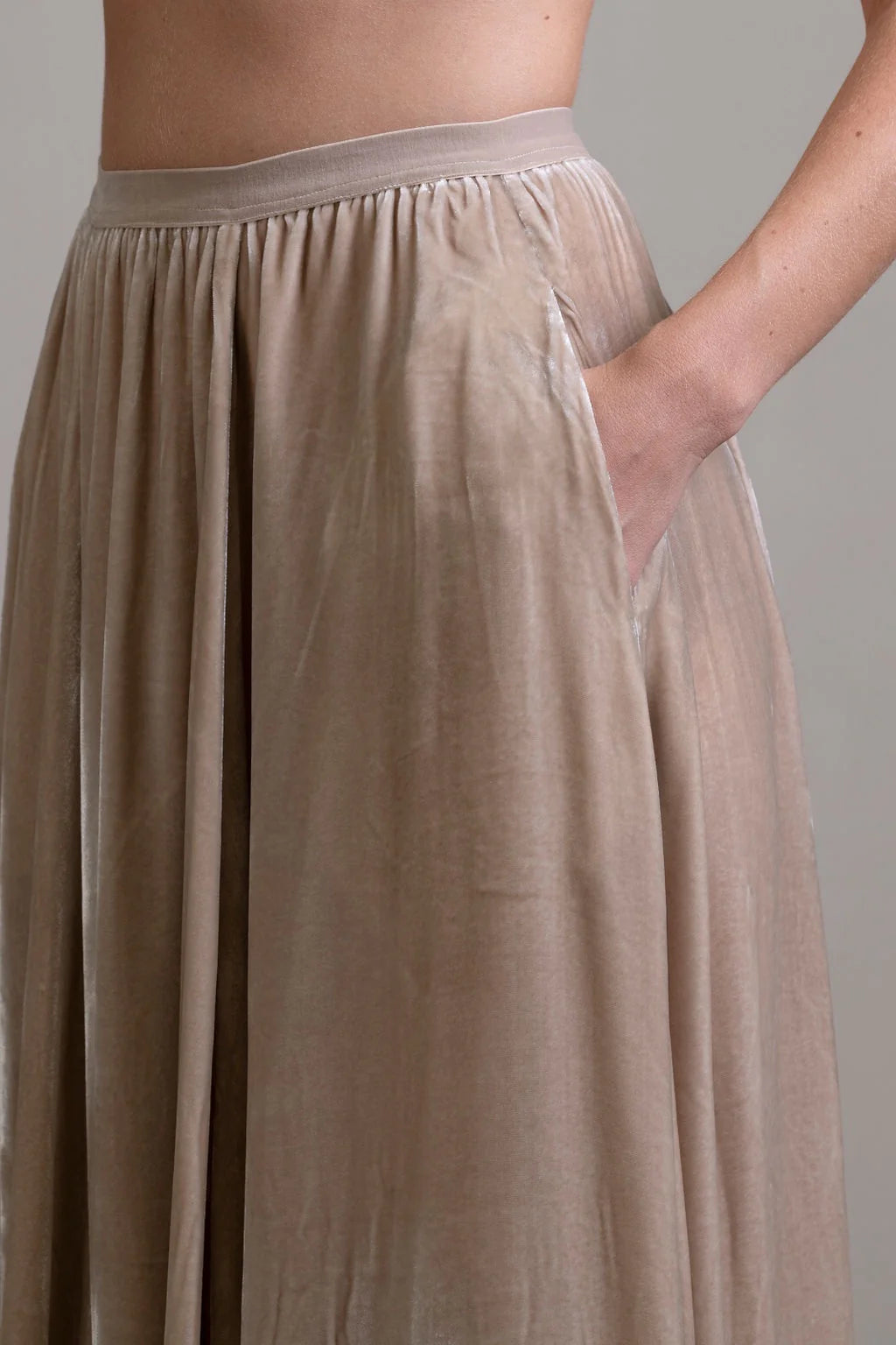 Silk Velvet Skirt