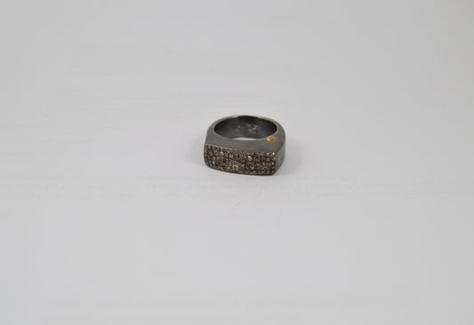 Tumi Ring — Sterling Silver & Cognac Diamond - Hearth Co