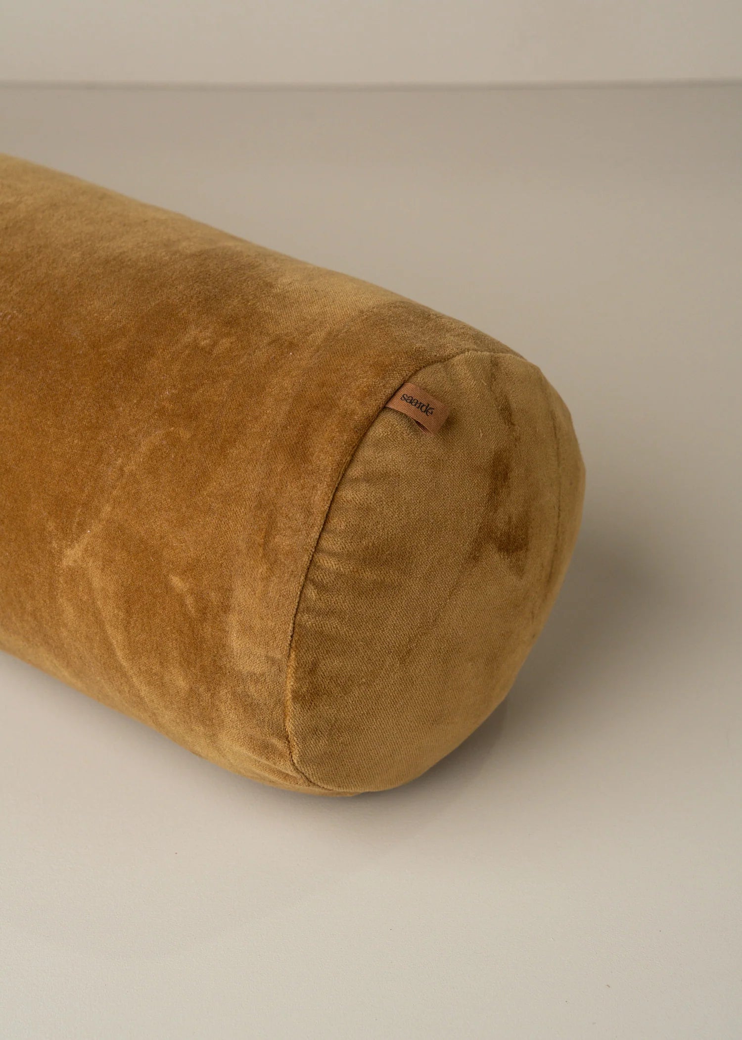 Velvet Structured Bolster | Nutmeg - Hearth Co
