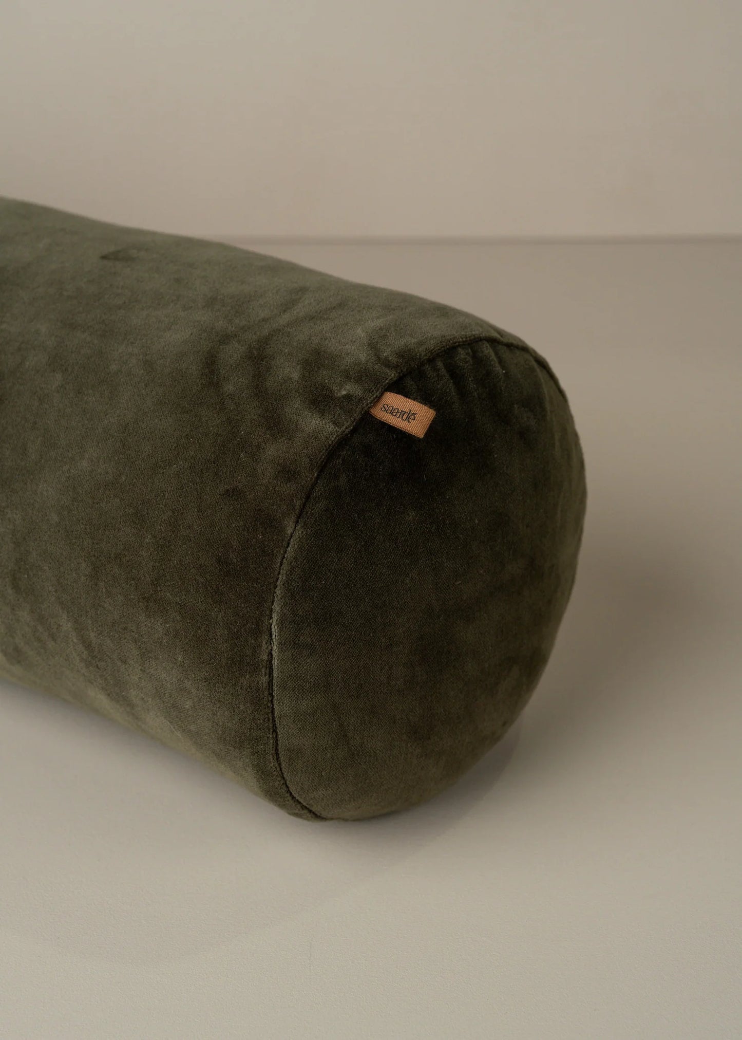 Velvet Structured Bolster | Dark Olive - Hearth Co