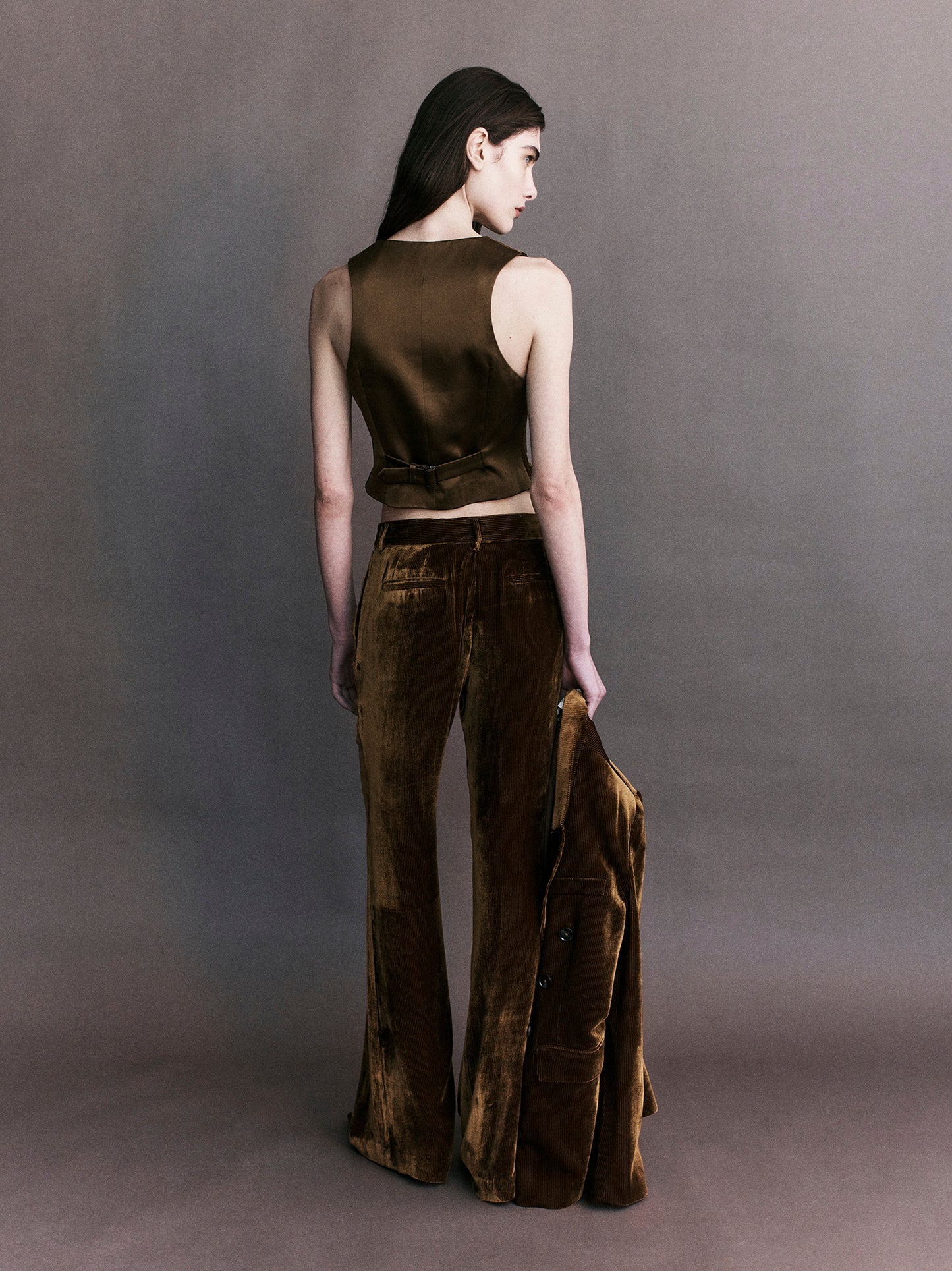Xander Silk Velvet Corduroy Pants
