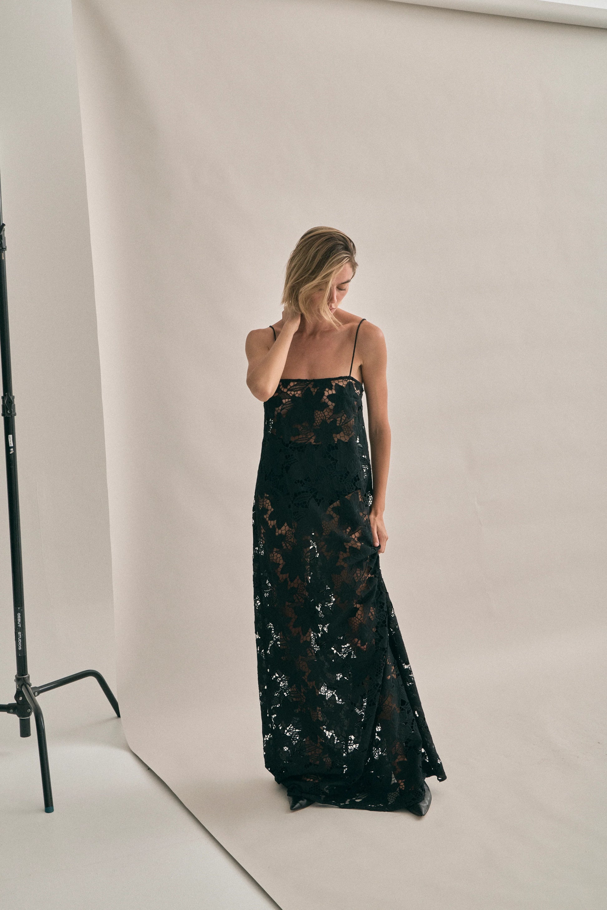 Camilla Dress - Noir Crochet Lace Regular price - Hearth Co