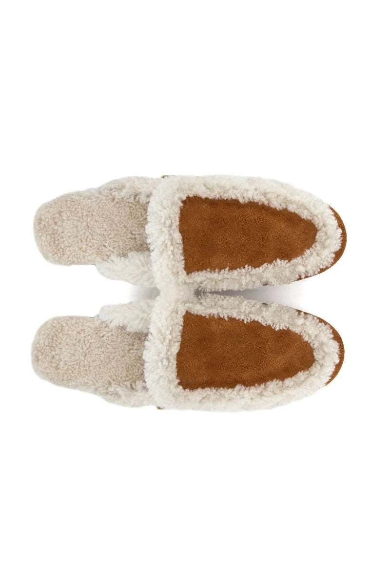 Bigardini Ember Women’s Shearling Slippers - Whiskey