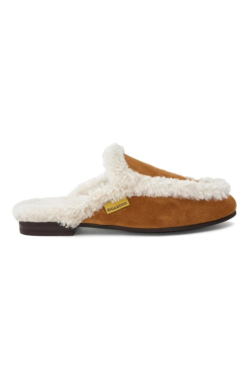 Bigardini Ember Women’s Shearling Slippers - Whiskey