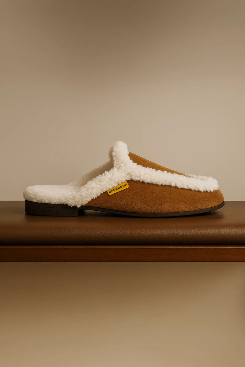 Bigardini Ember Women’s Shearling Slippers - Whiskey
