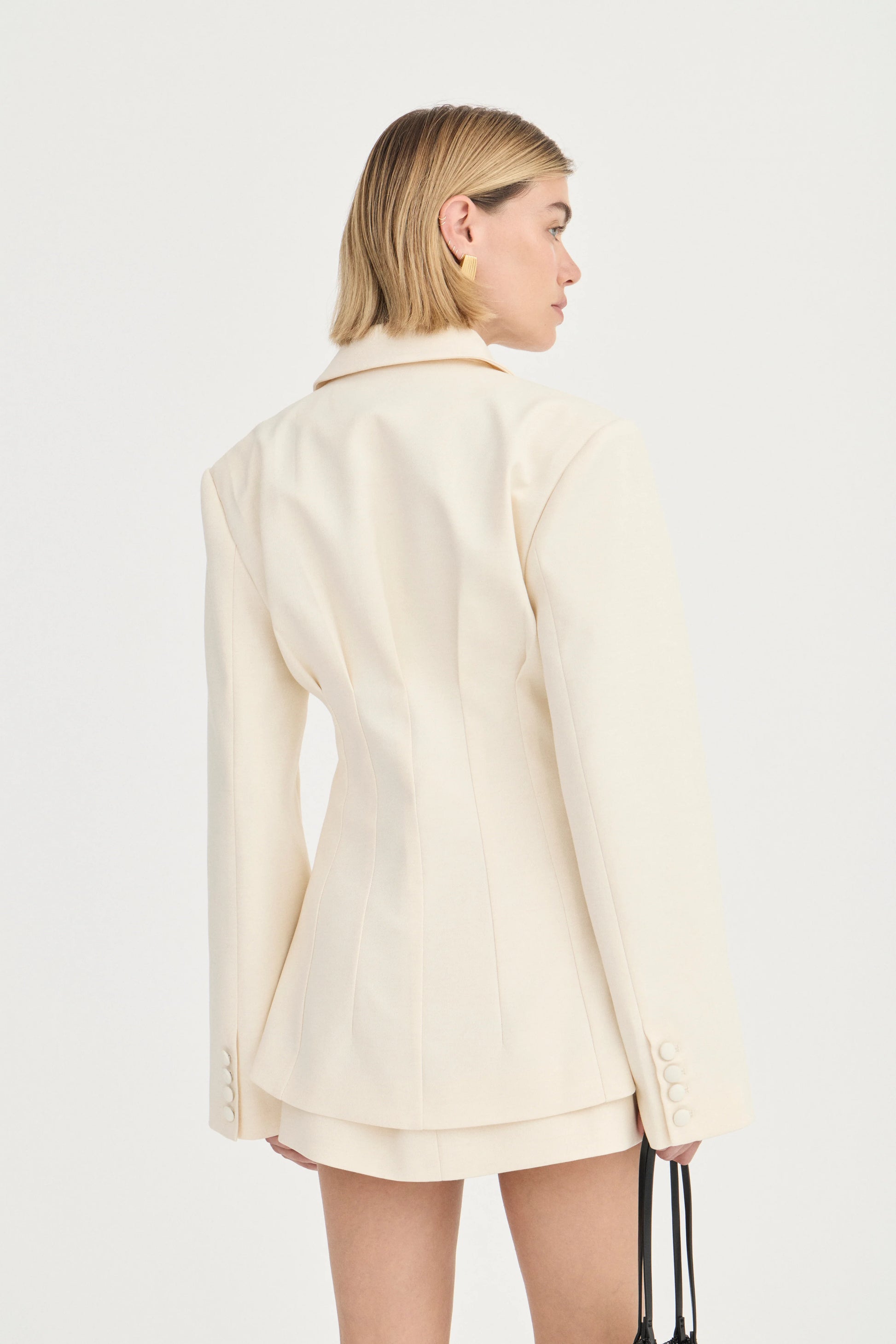 Emery Blazer - Ivory - Hearth Co
