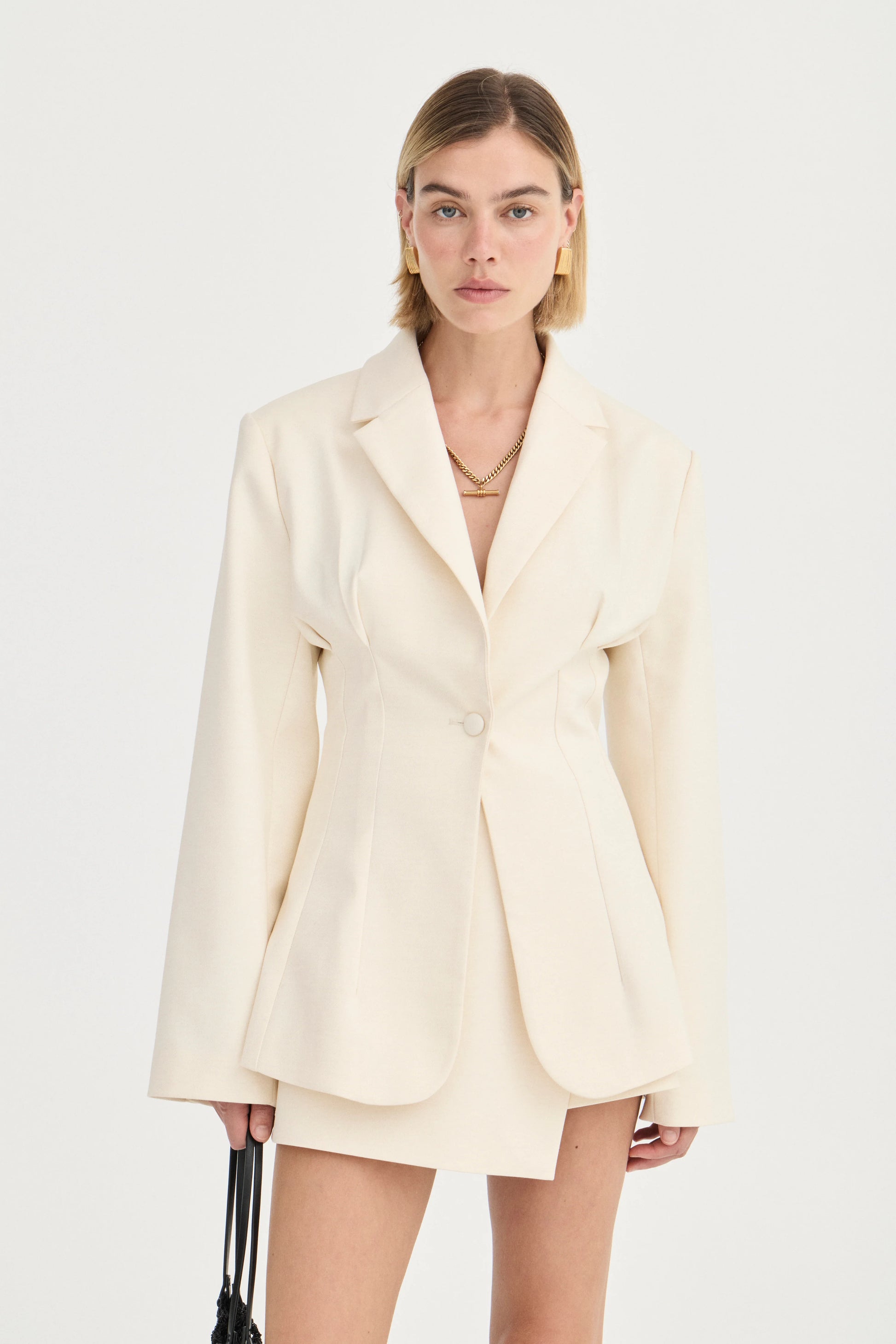 Emery Blazer - Ivory - Hearth Co