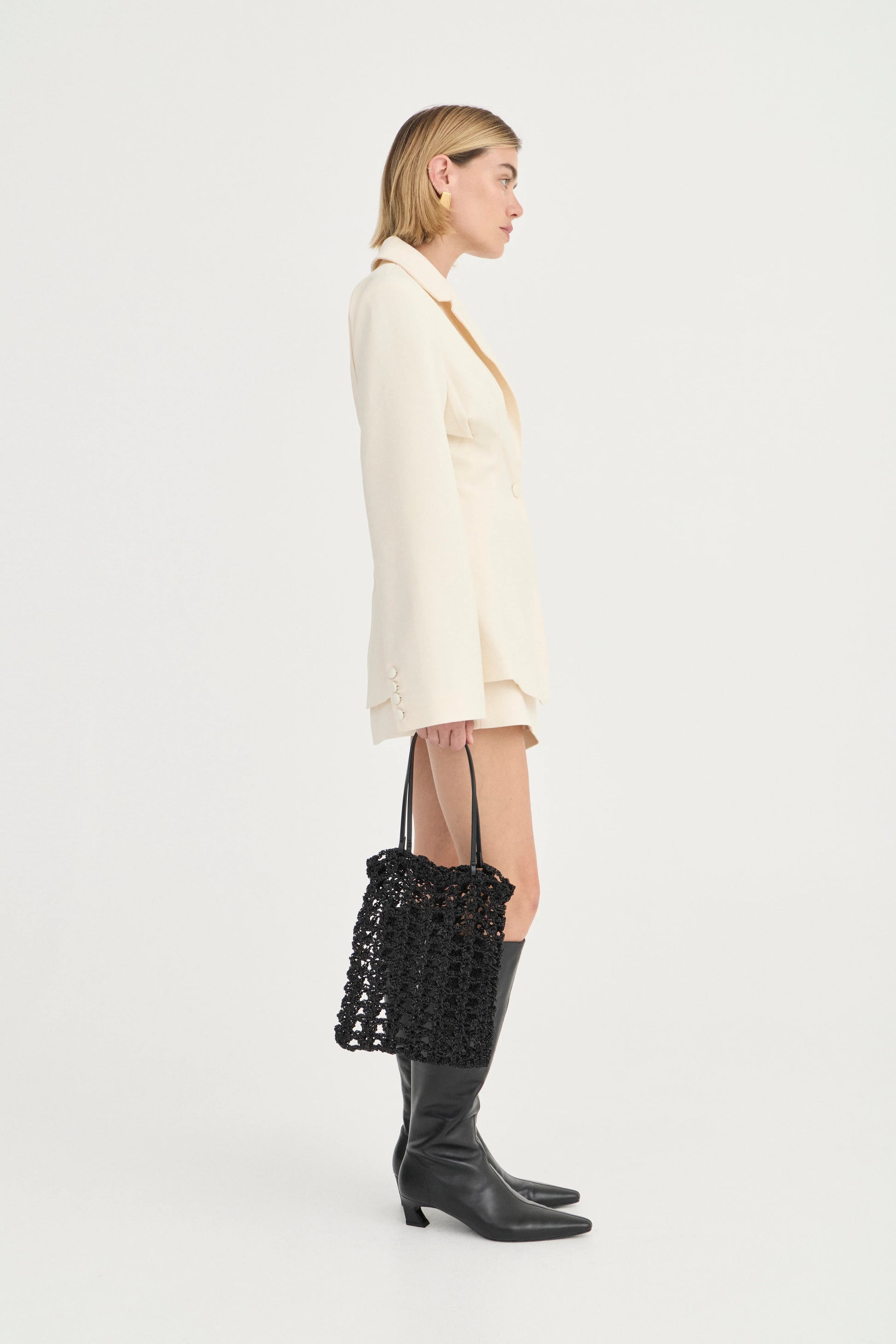 Emery Blazer - Ivory - Hearth Co