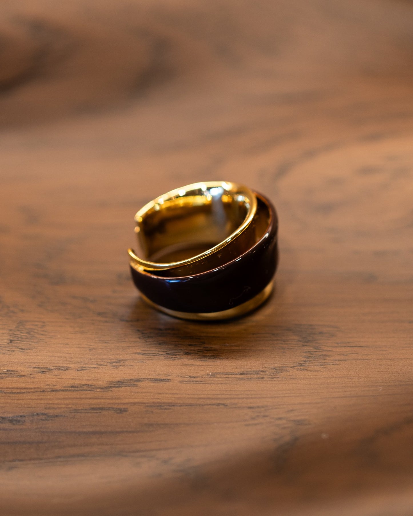 Foldover Gold Ring - Hearth Co