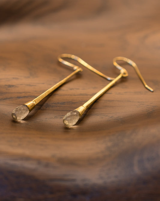 Gold Cone Earrings - Hearth Co