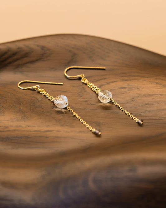 Gold Dahlia Earrings - Hearth Co