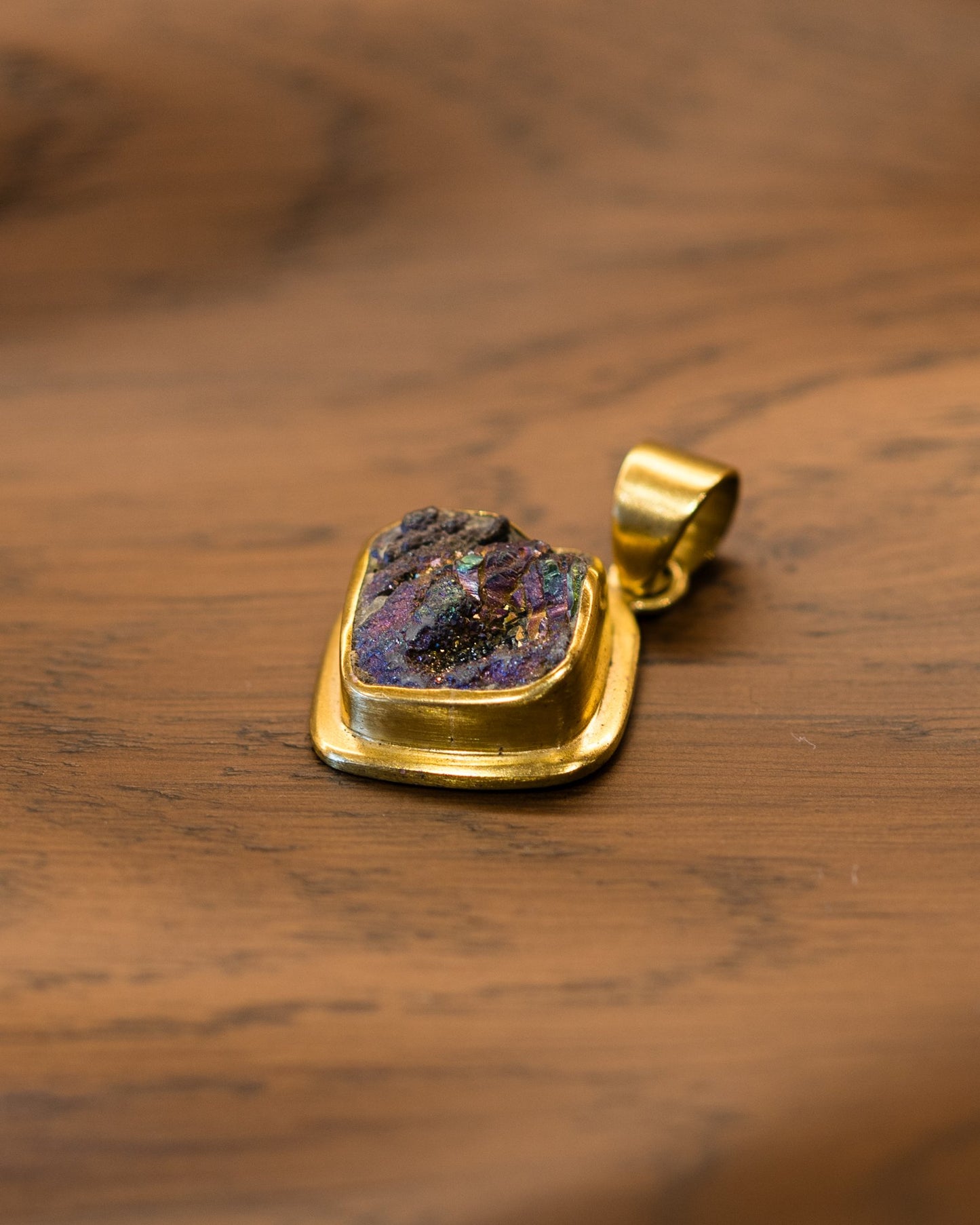 Gold & Stone Pendant - Hearth Co