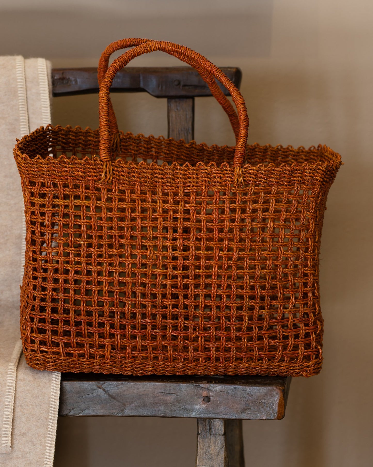 Handmade Gathering Basket — Rust - Hearth Co